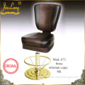Casino Chair Mod. 673 Brass Ottoman Copper Blk